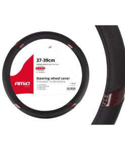 Husa volan negru + carbon maro SWC-19-M (37-39cm)