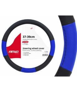 Husa volan negru + albastru SWC-04-M (37-39cm)