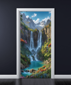 Folie imprimata color pentru decor Usa, dimensiune 200 x 90cm, model: AVX-DR27