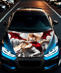 Folie Capota Auto "Hood Art" rezistenta la exterior, marime M (165 x 120cm) - Cod: AVX-CAPOTA-009M