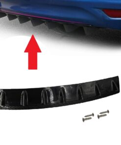 Ornament Tuning Spoiler cu 7 aripioare, lungime 85 cm, culoare Negru